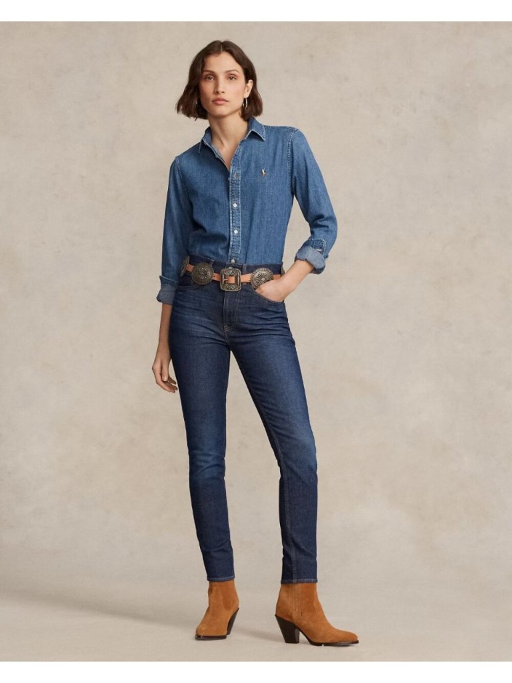 NEW Polo Ralph Lauren Women's 25 High-Rise Super-Slim Skinny Ankle Jean NWT $198